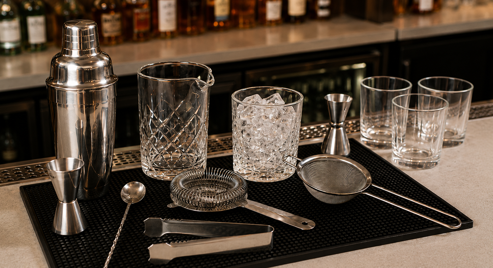 Strumenti essenziali per la prima postazione da cocktail