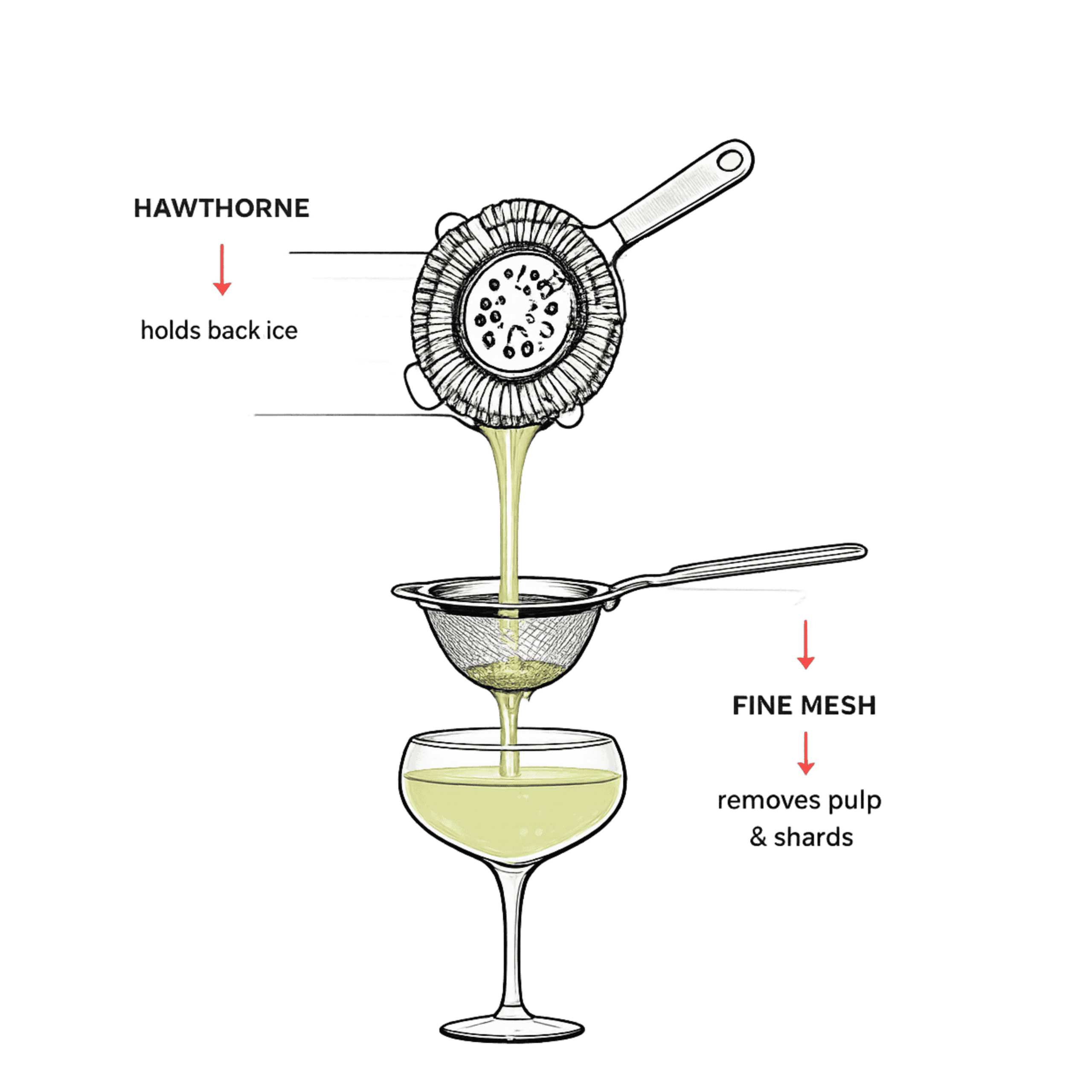 Gorky fine mesh vs Hawthorne strainer